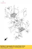 3B4274620000, Yamaha, support, repose-pieds 2 yamaha yfm 550 700 2007 2008 2009 2010 2011, Nouveau