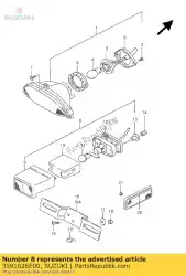 Aquí puede pedir lámpara, licencia pl de Suzuki , con el número de pieza 3591026E00: