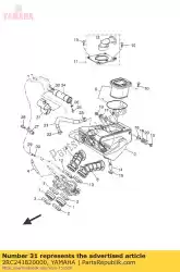 Ici, vous pouvez commander le amortisseur, emplacement 2 auprès de Yamaha , avec le numéro de pièce 2RC241820000: