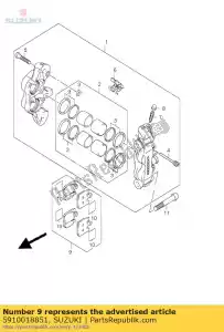 Suzuki 5910018851 pad set - Onderkant