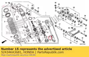 Honda 52434KA3681 joint torique, 3,5x33,7 - La partie au fond