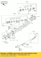 110567104, Kawasaki, suporte, posição da marcha kawasaki vulcan special edition se en s ag bg vn b abs 650 , Novo