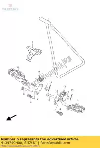 suzuki 4134749H00 staffa, ecu - Il fondo