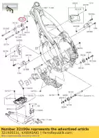 321900331, Kawasaki, wspornik silnika fr kawasaki klx  r kx f klx450r kx450f klx450 450 , Nowy