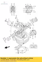 1110014D70, Suzuki, hoofd, cilinder suzuki dr 350 1998 1999, Nieuw