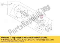 Qui puoi ordinare gruppo frizione centrifuga da Piaggio Group , con numero parte AP5RMR000240: