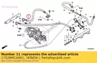 17528MCAA61, Honda, hose comp., fuel feed honda gl goldwing a  bagger f6 b gold wing deluxe abs 8a gl1800a gl1800 airbag gl1800b 1800 , New