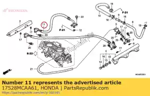 Honda 17528MCAA61 comp. de manguera, alimentación de combustible - Lado inferior