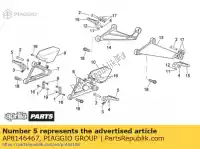 AP8146467, Piaggio Group, repose pied pilote-paire Aprilia RSV RST 1000 R Mille Futura Tuono, Utilisé