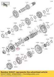 Ici, vous pouvez commander le collier auprès de Kawasaki , avec le numéro de pièce 920271800: