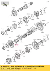 Kawasaki 920271800 collar - Bottom side