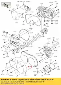 Kawasaki 921610910 damper - Bottom side