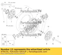 Tutaj możesz zamówić o? Przedniego ko? A od Piaggio Group , z numerem części 978030:
