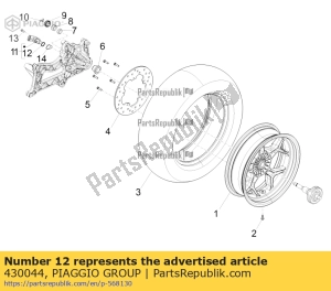 aprilia 430044 o-ring - Bottom side