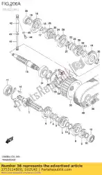 spacer, voor katrol van Suzuki, met onderdeel nummer 2753124B00, bestel je hier online: