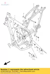 suzuki 4199336E20 plaque, moteur mt - La partie au fond