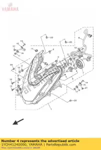 yamaha 1YCH41240000 wiosna, komplet - Dół