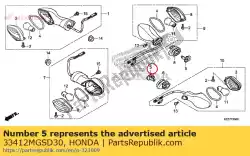 Qui puoi ordinare resta, strizza l'occhio da Honda , con numero parte 33412MGSD30: