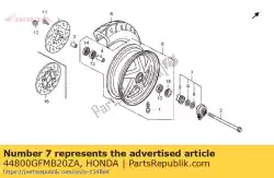 Tutaj możesz zamówić box assy., pr? Dko? Ciomierz ge od Honda , z numerem części 44800GFMB20ZA: