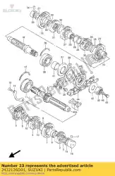 Qui puoi ordinare marcia, 2a guida da Suzuki , con numero parte 2432126D01: