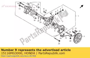 honda 15116MG3000 rotor a, oil pump outer - Bottom side