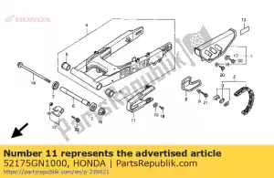 honda 52175GN1000 controle deslizante, corrente - Lado inferior