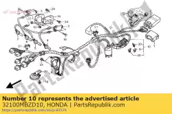 Here you can order the wire,harness from Honda, with part number 32100MBZD10: