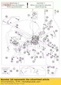 ktm 57331035051 valvola a farfalla braccio braccio cpl. - Il fondo