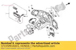 Aqui você pode pedir o switch assy., meter em Honda , com o número da peça 37105MCA003: