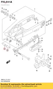 suzuki 6125102B40 espaçador, balanço rr - Lado inferior