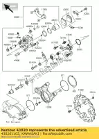 430201102, Kawasaki, pistone-comp-freno ksf250-a6 kawasaki kfx 450 2008 2009 2010 2011 2012 2013 2014, Nuovo