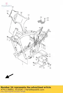 suzuki 4741138B02 supporto, accoppiatore - Il fondo