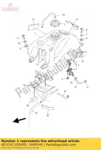 yamaha 4D3241100000 zbiornik paliwa komp. - Dół