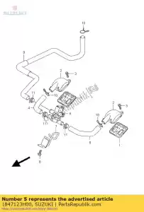 suzuki 1847123H00 manguera, segundo va de aire - Lado inferior