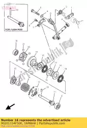 Here you can order the washer, plate (5x5) from Yamaha, with part number 90201154F500: