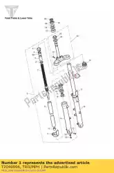 Aqui você pode pedir o garfo perna assy lh em Triumph , com o número da peça T2049096: