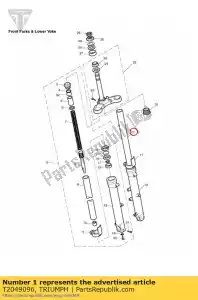 triumph T2049096 garfo perna assy lh - Lado inferior