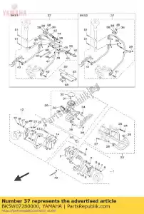 yamaha BK5W07280000 achterstang met led-knipperlicht - Onderkant