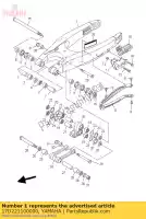 17D221100000, Yamaha, braccio posteriore comp. yamaha yz 250 2009 2010 2011, Nuovo