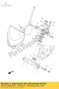yamaha 4DA233890000 guia, cabo - Lado inferior