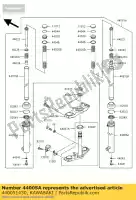 440051430, Kawasaki, horquilla izquierda del tubo exterior kawasaki klx  a klx110 110 , Nuevo