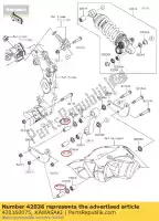 420360075, Kawasaki, hoes, 10,1x17x39 zx1000jbf kawasaki  h2 h2r zx 1000 2011 2012 2013 2014 2015 2016 2017 2018 2019 2020, Nieuw