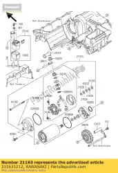 Qui puoi ordinare motorino di avviamento da Kawasaki , con numero parte 211631212: