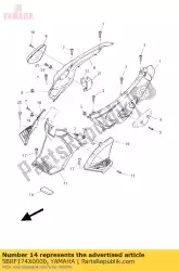 Ici, vous pouvez commander le amortisseur auprès de Yamaha , avec le numéro de pièce 5BRF174X0000: