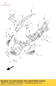 yamaha 5BRF174X0000 amortisseur - La partie au fond