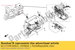 Aquí puede pedir coger assy., l. Alforja de Honda , con el número de pieza 81371MCA003: