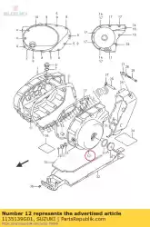 deksel, generator van Suzuki, met onderdeel nummer 1135139G01, bestel je hier online: