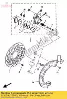 3C52582T0000, Yamaha, disque, frein (gauche) yamaha  xt 250 350 1986 1987 1988 1991 1992 2017 2018 2019 2020 2021, Nouveau