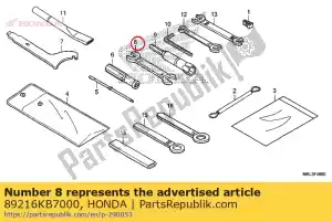 honda 89216KB7000 clé, 12x14 - La partie au fond