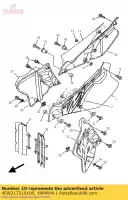 4EW217210100, Yamaha, cubierta, lado 2 yamaha wr yz wrz yzlc 250 125, Nuevo